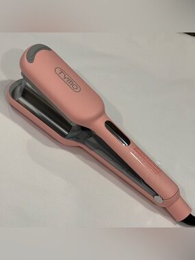 TYMO ROVY Compact Wave Curling Iron – Pink Beach Waver Hair Crimper - 1” Barrel